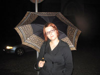 Veronika s deštníkem