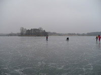 zamrzlý jezero